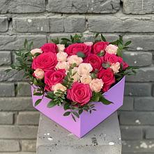 Цветочная композиция из Розы в коробке в Ишне