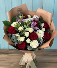 Букет цветов из:  Розы и Альстромерии в Ишне