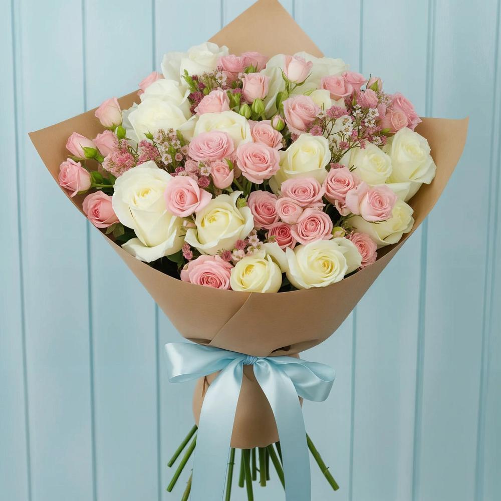 Букет цветов из: Розы в Ишне