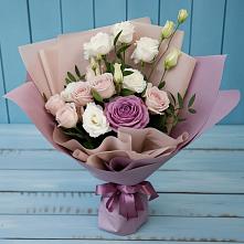Букет цветов из:  Розы и Лизиантусы #REPLACE_PRED# Ишне