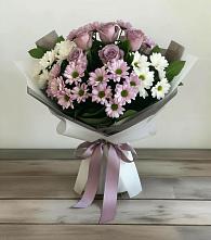 Букет цветов из:  Хризантемы и Розы в Ишне