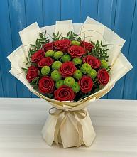 Букет цветов из:  Розы и Хризантемы в Ишне