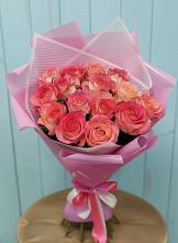 Букет 15 Розовых роз Равель в Ишне