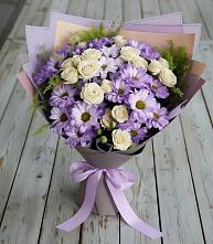 Букет цветов из:  Хризантемы и Розы в Ишне